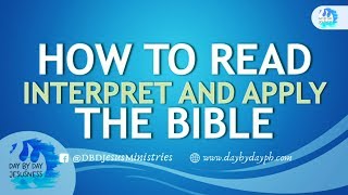 Ed Lapiz - HOW TO READ INTERPRET AND APPLY THE BIBLE screenshot 5