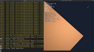 Text Rendering in C with OpenGL (Fossil Engine demo 0010).
