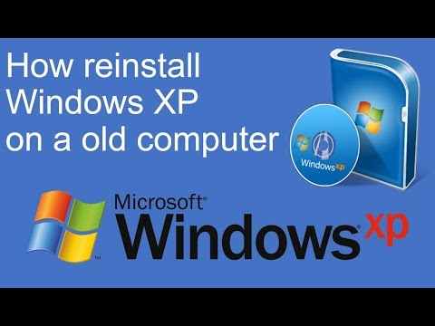 How reinstall Windows XP on a old computer