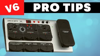 Vocal Effects Pedal Board | ZOOM V6 Pro Tips