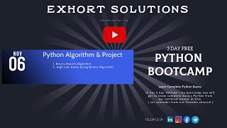 Day 3 LIVE PYTHON BASICS BOOTCAMP | PYTHON BASICS COMPLETE TUTORIAL | PYTHON TUTORIAL