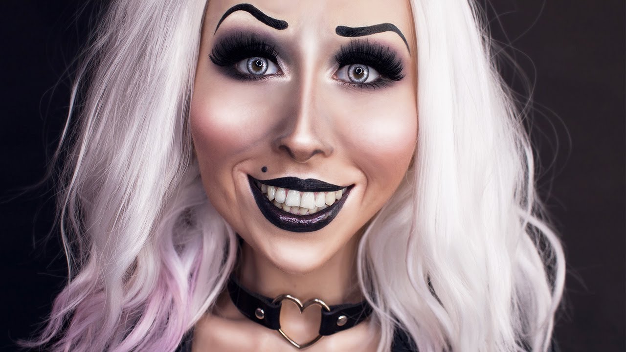 ASMR TRASH MAKEUP TUTORIAL BRIDE OF CHUCKY YouTube