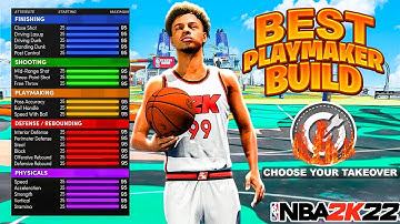 GAME BREAKING PLAYMAKER WITH SHARP TAKEOVER on NBA 2K22 CURRENT GEN! BEST POINT GUARD BUILD 2K22!