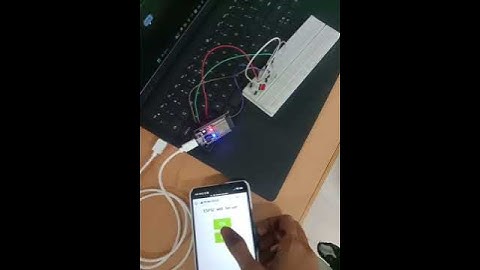 WiFI  based control of LED using esp32