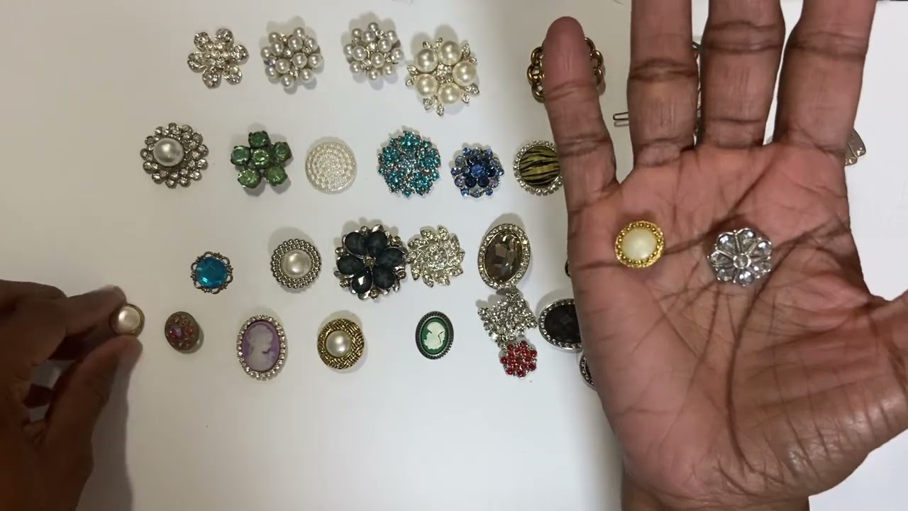 MORE FAUX JEWELRY BLING FOR PAPERCRAFTING DESTASH