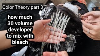 How Much 30 Volume Developer to Mix With Bleach | Easy Explanation by Nazia Khan
