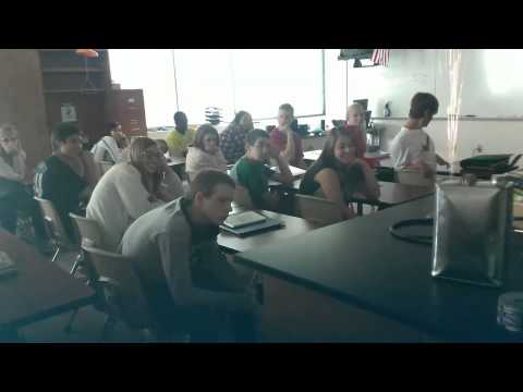 Exploding Methane Can Demo Student Reaction