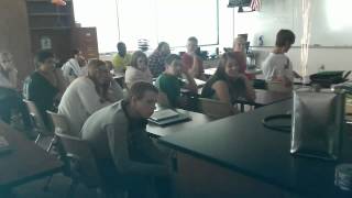 Exploding Methane Can Demo Student Reaction