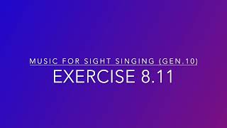 Exercise 8.11 - Music for Sight Singing