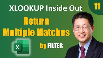 Learn Excel XLOOKUP Inside Out - 11: Return Multiple Matches by FILTER