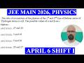 The ratio of momentum of the photons of the 1st and 2nd line of Balmer series of Hydrogen atoms is α