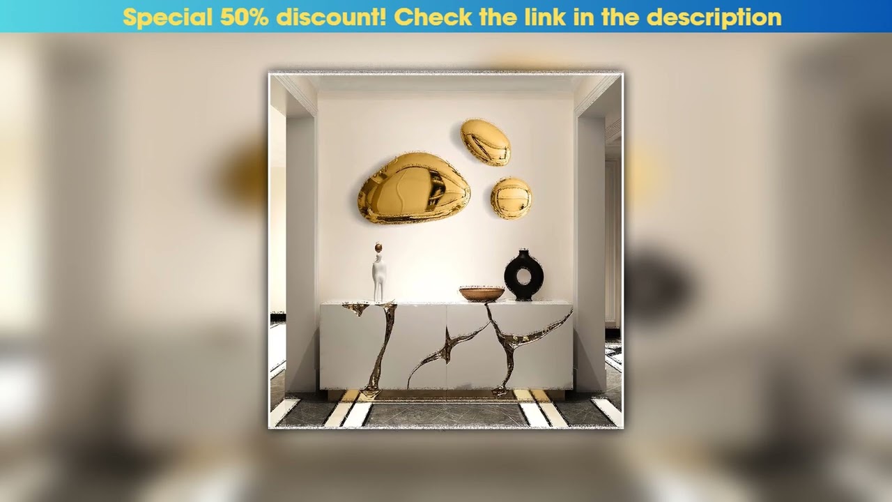 New Arrival Stainless Steel Water Drop Wall Hanging, Cobblestone Sculpture, Creative Round Pendant,