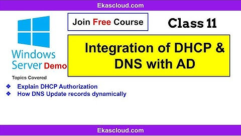 #Integration DNS and DHCP with AD | Huzefa | Ekascloud