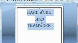 Word 2007 Tutorial 18 - Making A Simple Poster.mp4