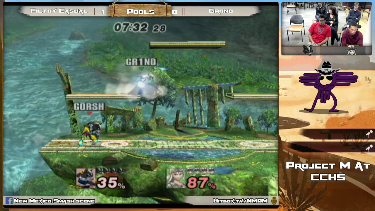 Project M @CC April Pools Filthy Casual (Wolf) Vs, Gr4nd (Zelda)