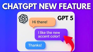 How to Change Chat Accent Color in ChatGPT | NEW Feature in chatGPT 5