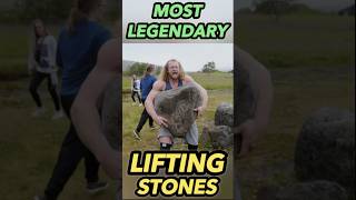 Only The Strongest Can Lift These Stones 🤯 #gym #strongman #bodybuilding