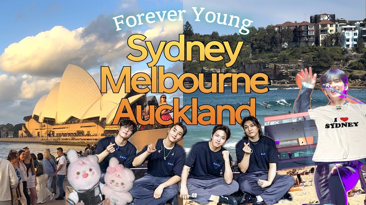 데이식스 보러 남반구로 날아감🌏💦 포에버영 호주 & 뉴질랜드 vlog🦘| 시드니 멜버른 오클랜드 | 마이데이 브이로그