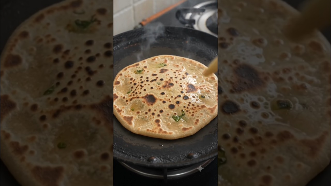 Top 5 Tasty Paratha Recipes 🫓 #shortsfeed #facts #viral #food #foodshorts #paratha #cooking #foodie