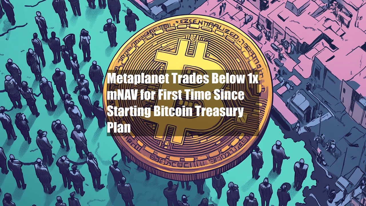 Trades Below 1x mNAV for First Time Since Starting Bitcoin