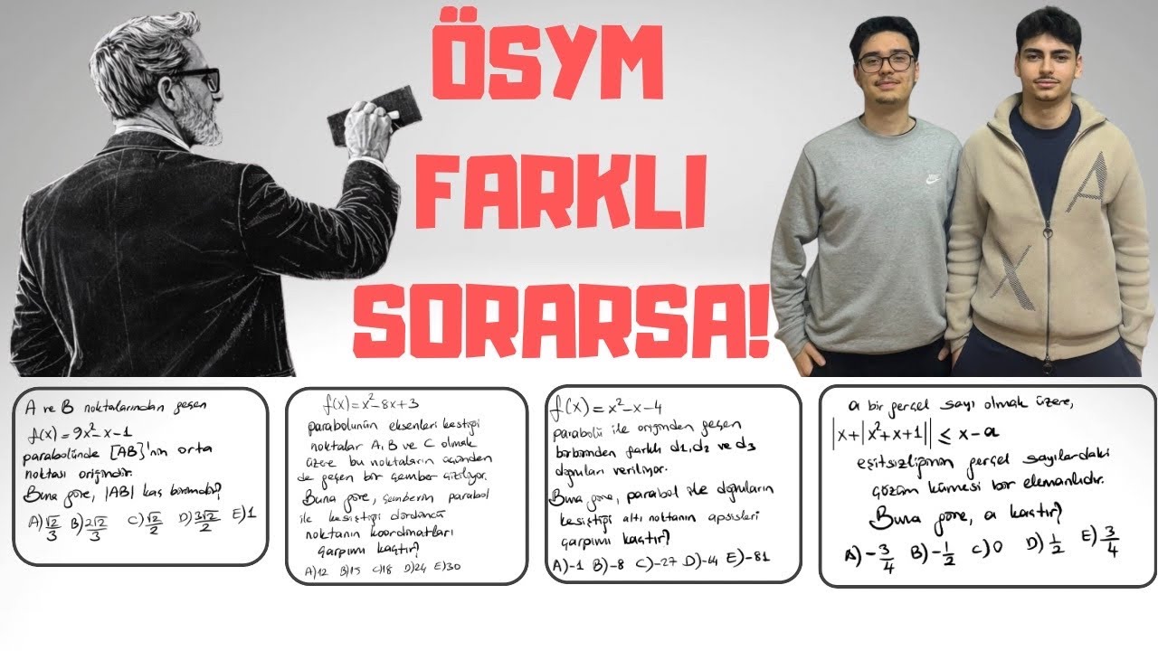 PARABOL İLE ALAKALI KONUŞULMAYANLAR..ÖSYM FARKLI SORARSA KALEMİNİZ DURMASIN!