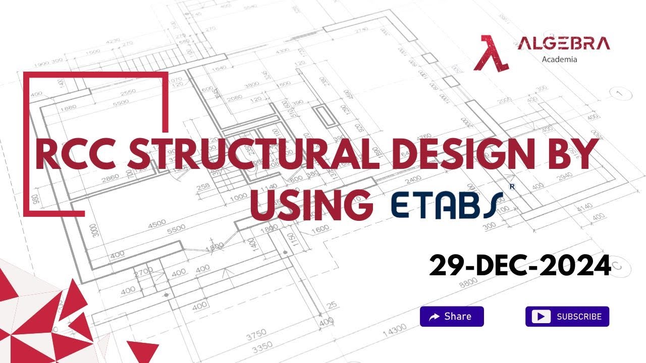 RCC Structural Design Using Etabs 29 Dec 2024 - YouTube