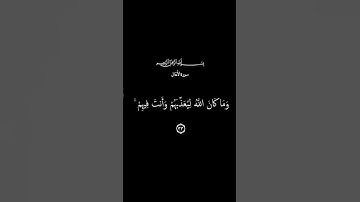 وَمَا كَانَ اللَّهُ مُعَذِّبَهُمْ وَهُمْ يَسْتَغْفِرُونَ - القارئ علي جابر