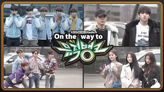 190315 TXT, (G)I-DLE, SF9, Wooseok X Kuanlin... | 뮤직뱅크 출근길 (On the way to music bank)