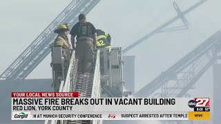 York County fire spreads to multiple buildings, shelter-in-place lifted