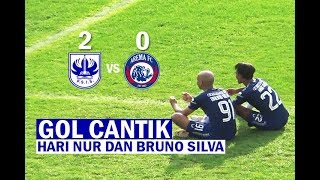 GOL CANTIK Hari Nur dan Bruno Silva Menangkan PSIS Semarang Atas Arema Malang