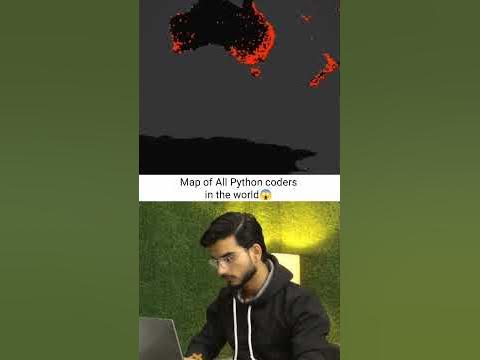 Map of all python coders in the world 🤓😱😱 #python #coding #memes #meme ...