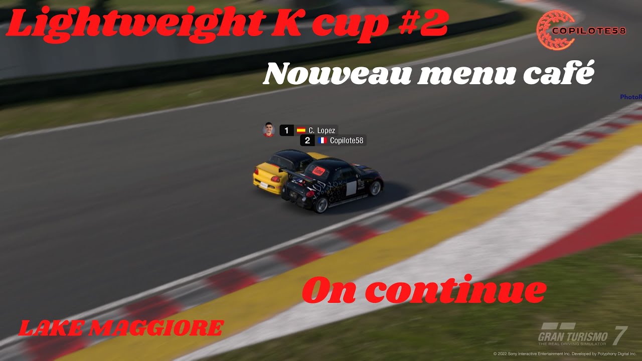 GT7 Lightweight K cup2 Lake maggiore nouveaux menus café YouTube