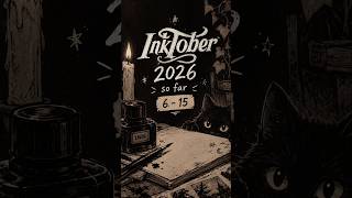 Inktober 2026 So Far 🖤 | Days 6–15 Art Compilation ✍️ #shorts #trending #viral #inktober #fyp