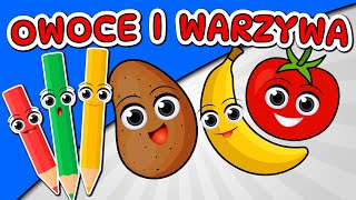 🍌🍅 OWOCE I WARZYWA 🍅🍌 Film edukacyjny dla dzieci z Kredką screenshot 4