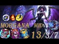 Morgana Mid Vs Ahri. First Strike Helped Me To Get 2 Burn Items In 15 Min. League Of Legends