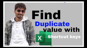 Identifying Duplicate Value In An Excel List With Keyboard Shortcut Key