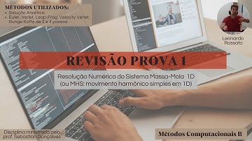 Resolução numérica em python do Sistema Massa-mola 1D (MHS) com Euler, Leap_Frog, Runge Kutta