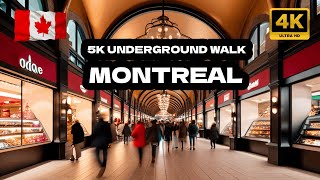 Montreal's 5km Underground City 4K virtual tours in Canada ( PART 2 )