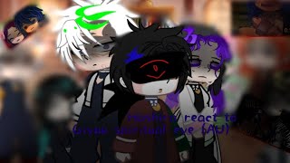 Hashira react to giyuu spiritual eye (AU) / shout out to @Lowa 💕 (bff ♡)