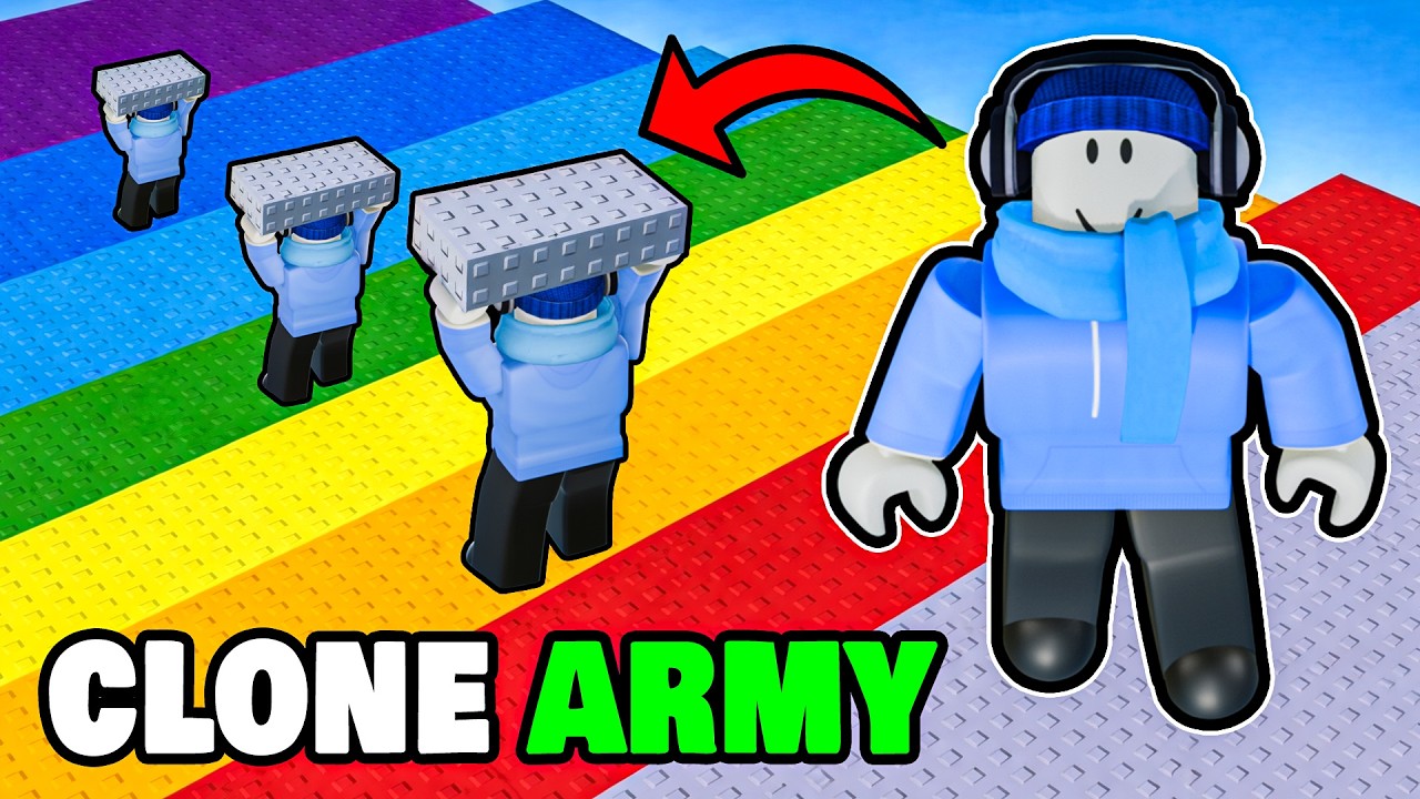 DUPLICATING MYSELF to Build INFINITE Stairs