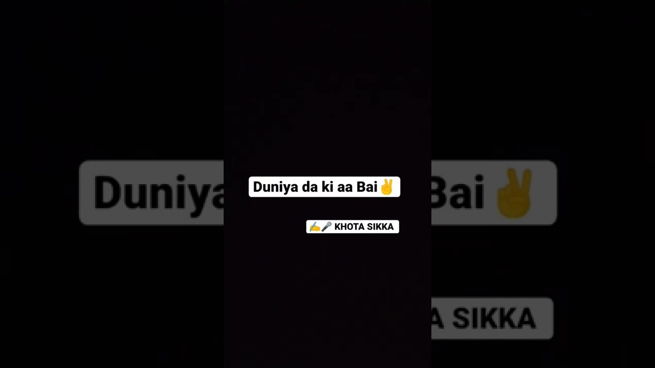 Duniya da ki aa Bai | Punjabi status | motivational status Punjabi | Punjabi shayari #shorts