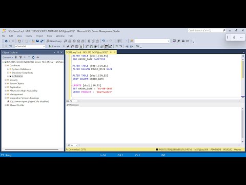 SQL Beginners Guide - Schema, Alter, Update, Where and Identity
