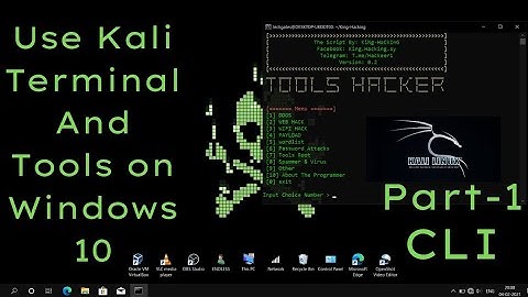 Kali Linux || Use Kali Linux Terminal And Tools on WSL2  || Windows10|| Part-1 || CLI ||# Tech Gates