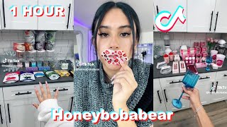 * 1 HOUR * HONEY BOBA BEAR TikTok Videos Compilation 2024 | That Girl Cleaning TikToks