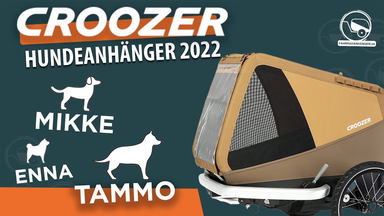 CROOZER Hundeanhnger MODELL ENNA, MIKKE, TAMMO 2.0