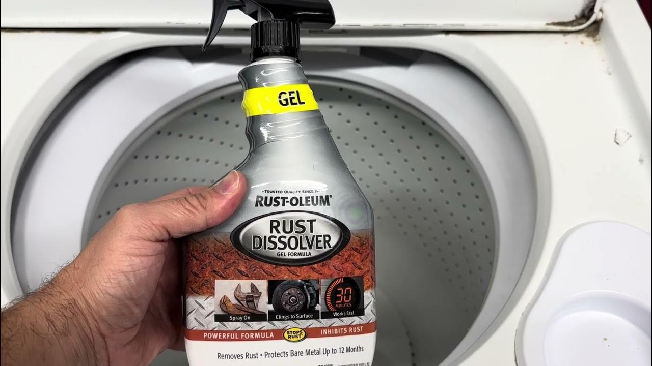 How to remove rust from a clothes washing machine drum youtube