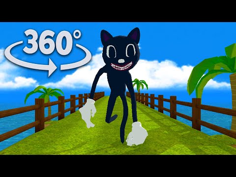 360° Video |  Cartoon Cat 360 Jumpscare | Horror Animation VR