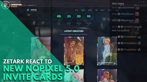 Zetark React to New Nopixel Invite Cards | Nopixel