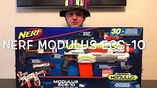 [ОБЗОР НЕРФ] Nerf Modulus ECS-10 Распаковка, тестовая стрельба!