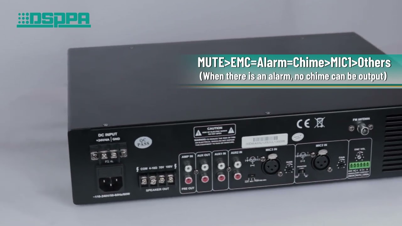 DSPPA | DMA60U Series Digital Mixer Amplifier with USB/Bluetooth Introduction